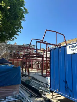 Eaton Mews West redevelopment works in Belgravia