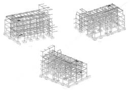 AH 3D design model illustrating steel package layout
